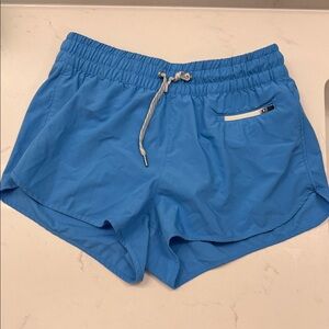 Vuori Sky Blue Elastic Waist Athletic Shorts